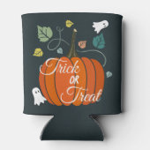 Cute Halloween Pumpkin and Ghosts Trick or Treat  Blikjeskoeler (Achterkant)