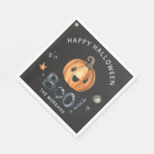 Cute halloween pumpkin boscriptpartij servet (Hoek)