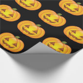 Cute Halloween Pumpkin-Cartoon Illustratie Cadeaupapier (Hoek)