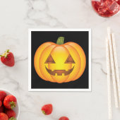 Cute Halloween Pumpkin-Cartoon Illustratie Servet (Insitu)