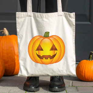 Cute Halloween Pumpkin-Cartoon Illustratie Tote Bag
