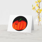Cute Halloween Pumpkin Kaart (Gele Bloem)