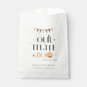 Cute Halloween Pumpkin Little Boo Baby shower Bedankzakje (Voorkant)