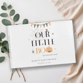 Cute Halloween Pumpkin Little Boo Baby shower Gastenboek