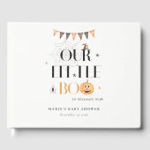 Cute Halloween Pumpkin Little Boo Baby shower Gastenboek (Voorkant)