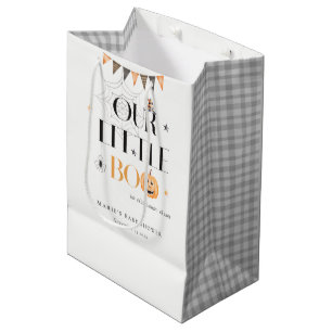 Cute Halloween Pumpkin Little Boo Baby shower Medium Cadeauzakje