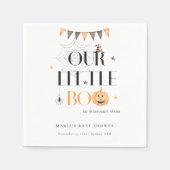 Cute Halloween Pumpkin Little Boo Baby shower Servet (Voorkant)