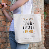Cute Halloween Pumpkin Little Boo Kids Birthday Tote Bag