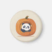 Cute Halloween Pumpkin Panda Magneet (Voorkant)