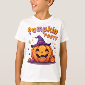 Cute halloween pumpkin party design t-shirt (Voorkant)