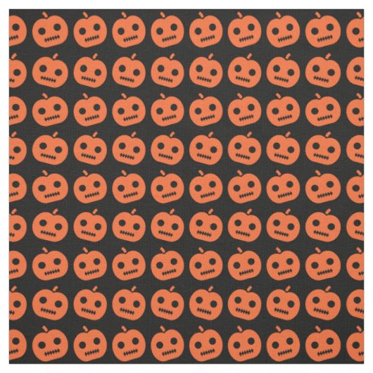 Cute Halloween Pumpkin Pattern Stof (Swatch)