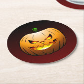 Cute Halloween Pumpkin Ronde Kartonnen Onderzetter (Gebogen)