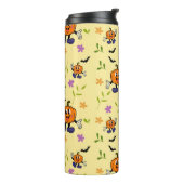 Cute Halloween Pumpkin Seamless Pattern  Thermosbeker (Gedraaid links)