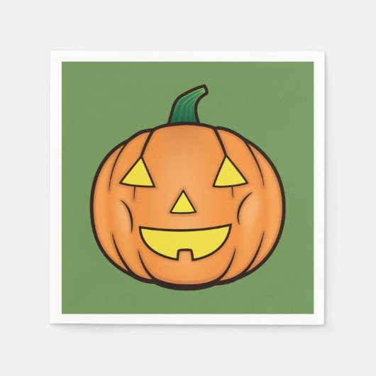 Cute Halloween Pumpkin Servet (Voorkant)
