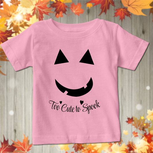 Cute Halloween Pumpkin Smile Baby T-Shirt