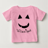 Cute Halloween Pumpkin Smile Baby T-Shirt (Voorkant)