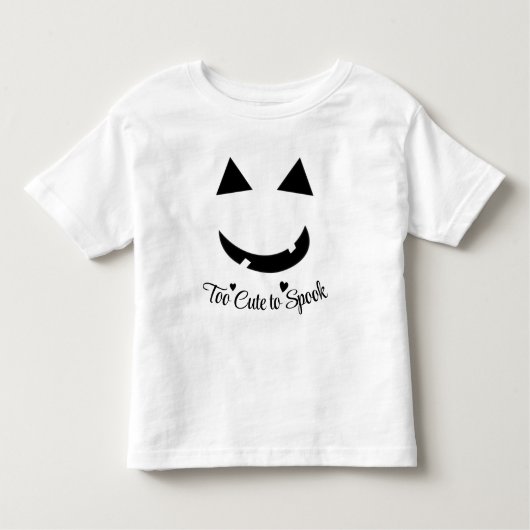 Cute Halloween Pumpkin Smile Toddler T-Shirt (Voorkant)