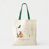 Cute Halloween Pumpkin Spider Web Vrijgezellenfees Tote Bag (Voorkant)
