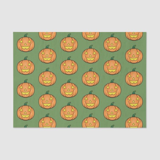 Cute Halloween Pumpkin Tissuepapier (Voorkant)