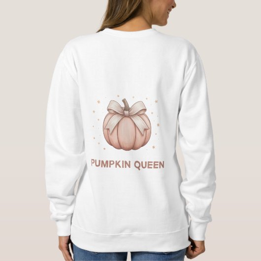 Cute Halloween Pumpkin with bow Trui (Achterkant)