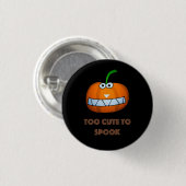 cute Halloween pumpkin with funny face Ronde Button 3,2 Cm (Voorkant /achterkant)