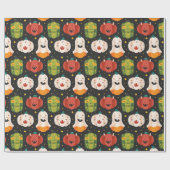 Cute Halloween Pumpkins and Gourds Cadeaupapier (Vlak)
