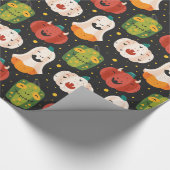 Cute Halloween Pumpkins and Gourds Cadeaupapier (Hoek)