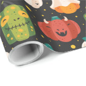 Cute Halloween Pumpkins and Gourds Cadeaupapier (Rol Hoek)