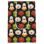 Cute Halloween Pumpkins and Gourds Medium Cadeauzakje (Achterkant)