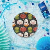 Cute Halloween Pumpkins and Gourds Papieren Bordje (Feest)