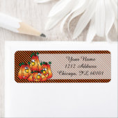 Cute Halloween Pumpkins Etiket (Insitu)