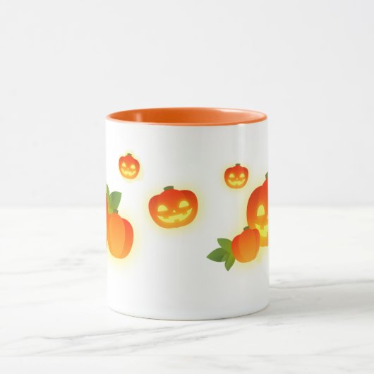 Cute Halloween Pumpkins Mok (Midden)