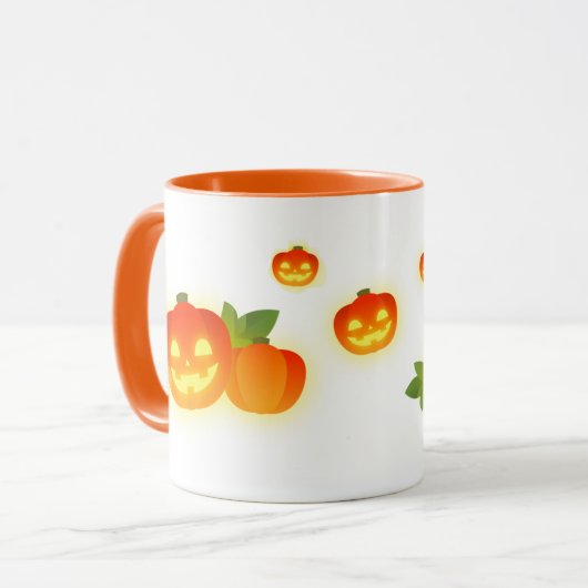 Cute Halloween Pumpkins Mok (Voorkant links)