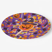 Cute Halloween Pumpkins Papieren Bordje (Gekanteld)