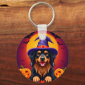 Cute Halloween Puppy Design Sleutelhanger (Voorkant)