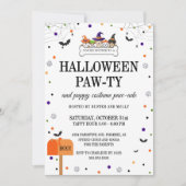 Cute Halloween Puppy Parade Dog Party Kaart (Voorkant)