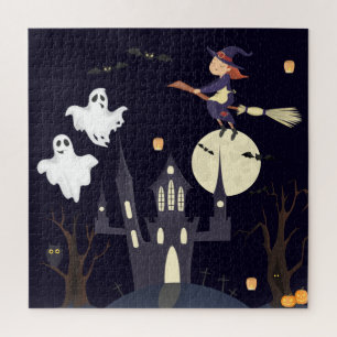 Cute Halloween Puzzle voor kinderen Legpuzzel