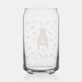 Cute Halloween Rat and Pumpkin Blikvorm Glas (Achterkant)