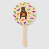 Cute Halloween Rat and Pumpkin Custom Handwaaier (Voorkant)