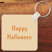 Cute Halloween Rat and Pumpkin Custom Sleutelhanger (Achterkant)