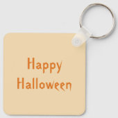 Cute Halloween Rat and Pumpkin Custom Sleutelhanger (Achterkant)