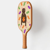 Cute Halloween Rat and Pumpkin Pickleball Paddle (Links)