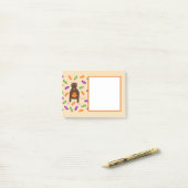 Cute Halloween Rat and Pumpkin Post-it® Notes (Op bureau)