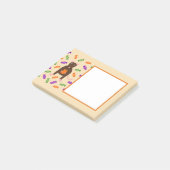 Cute Halloween Rat and Pumpkin Post-it® Notes (Schuin)