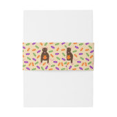 Cute Halloween Rat and Pumpkin Uitnodigingen Wikkel (Achterkant Voorbeeld)