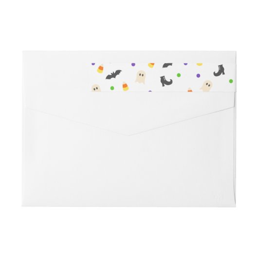 Cute Halloween Return Address Labels (Achterkant)
