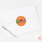 Cute Halloween Ronde Sticker (Envelop)