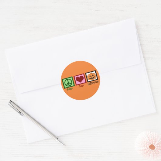 Cute Halloween Ronde Sticker (Envelop)