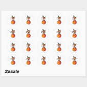 Cute Halloween Ronde Sticker (Vel)