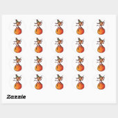 Cute Halloween Ronde Sticker (Vel)